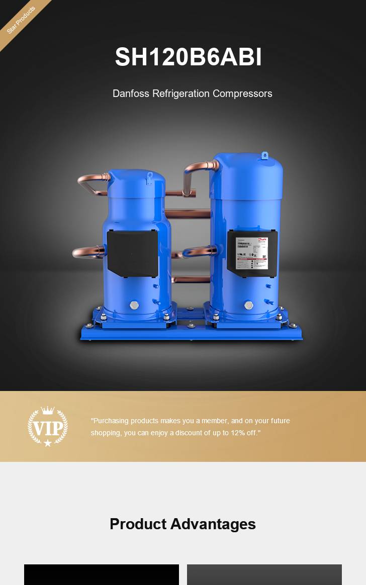 Danfoss Compressor SH120B6ABI, technical parameters pdf, structure diagram